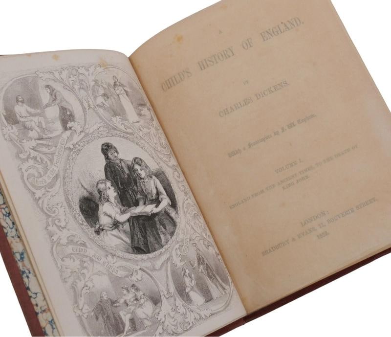 A Child's History of England ~ by CHARLES DICKENS ~ First Edition ~ 1st ~ 1852 - 5