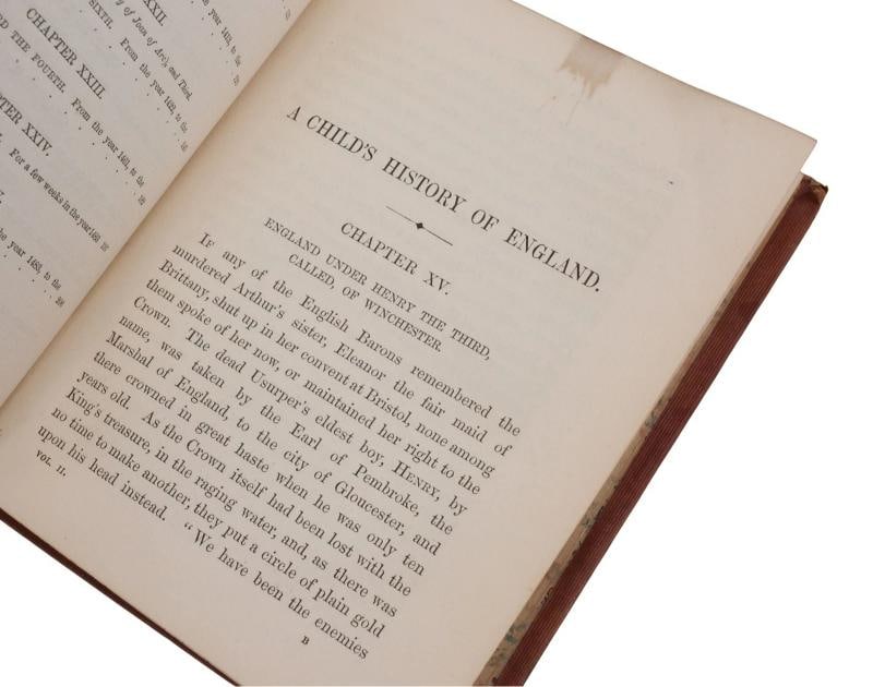A Child's History of England ~ by CHARLES DICKENS ~ First Edition ~ 1st ~ 1852 - 8