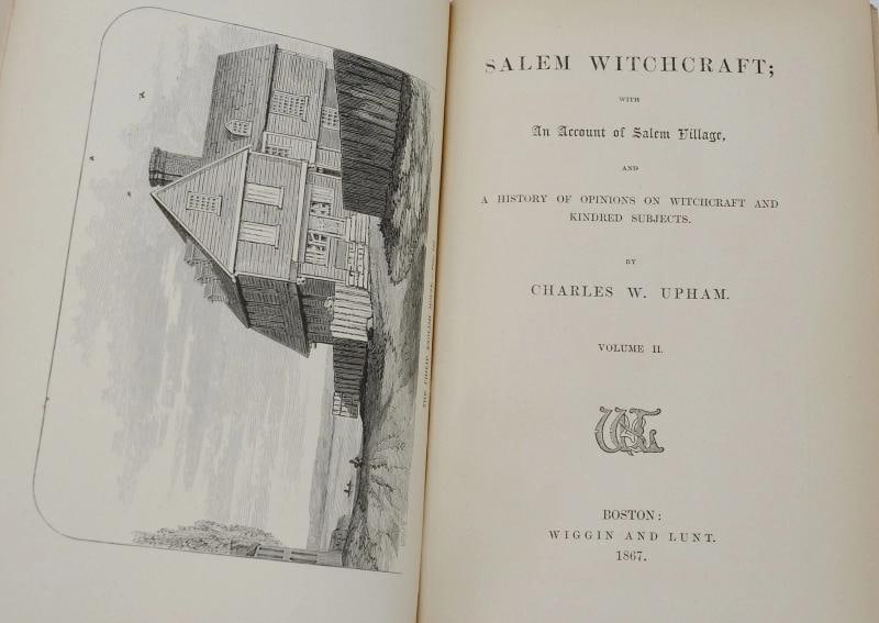 Salem Witchcraft by CHARLES UPHAM ~ First Edition 1867 ~ Salem Witch Trials 1st - 7
