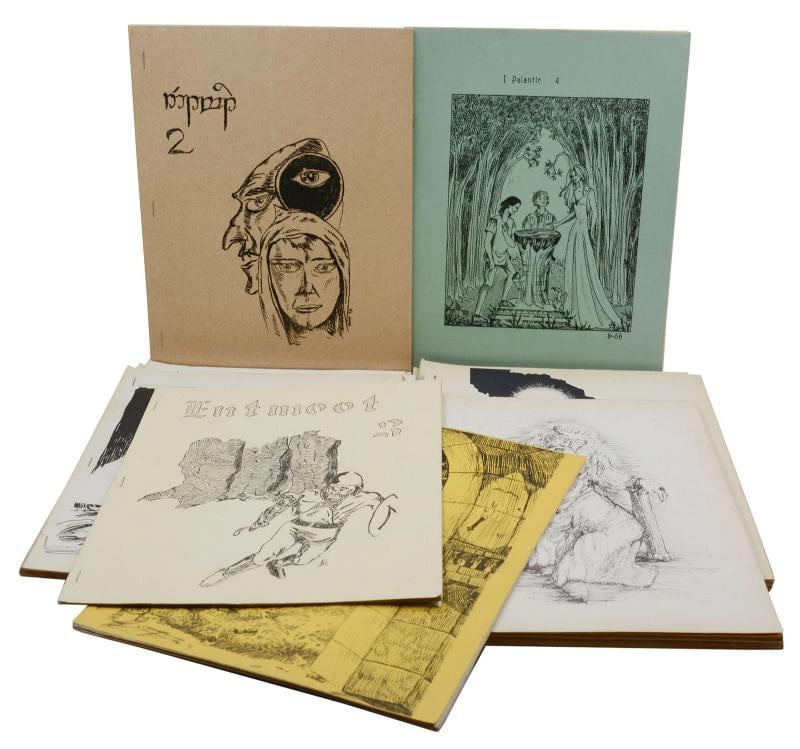 17 American J.R.R TOLKIEN Fanzines from the 1960s ~ Entmoot Niekas Fantasy: A collection of 17 Tolkien fanzines from 1962-1968 [Multiple locations]: [Various Publishers], 1962-1968. 17 issues of four different American Tolkien fanzines sold as a lot. All staplebound. Very