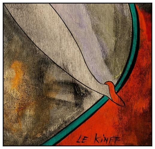 Linda Le Kinff Signed Painting Original Oil On Board Framed - 3