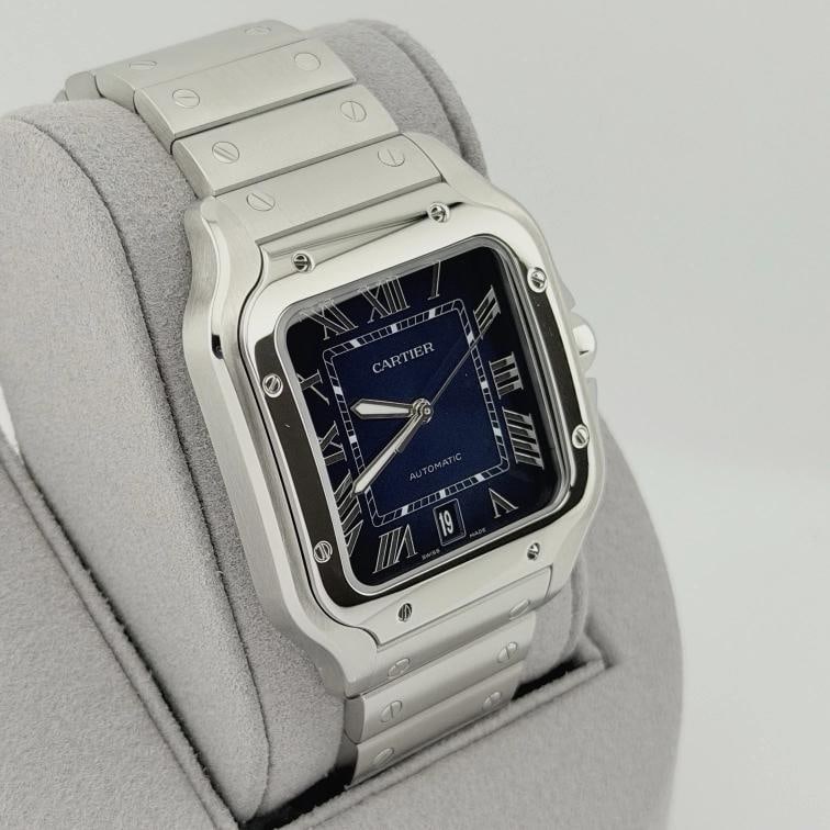 Cartier Santos Large Blue Dial WSSA0030 4072 40mm Stainless Steel - 6