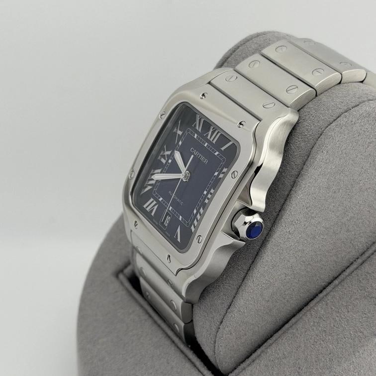 Cartier Santos Large Blue Dial WSSA0030 4072 40mm Stainless Steel - 7