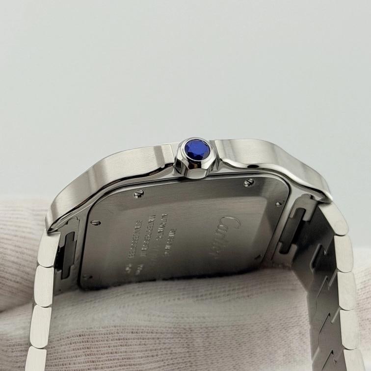 Cartier Santos Large Blue Dial WSSA0030 4072 40mm Stainless Steel - 9