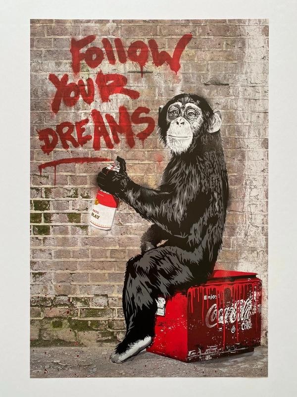 MR. BRAINWASH Lithograph Print Pop Art Poster~(21" W X 31 1/2" H) - 10