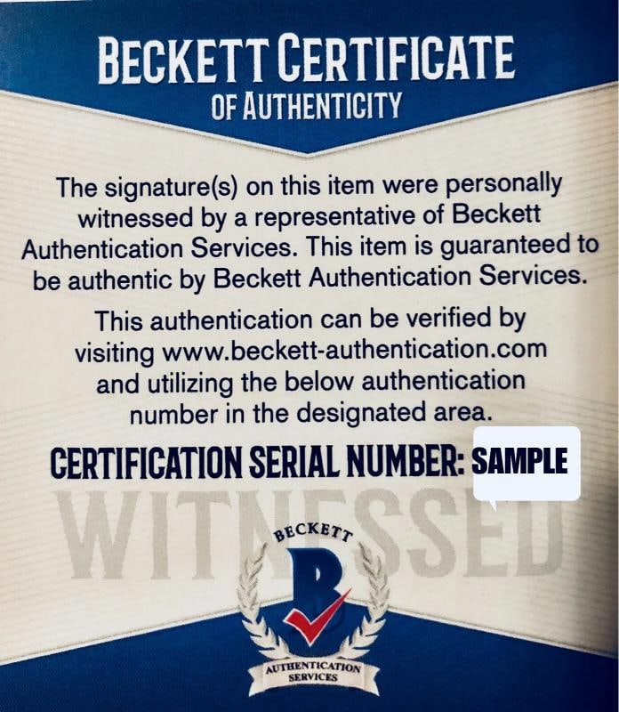 Burt Reynolds Signed Smokey and the Bandit License Plate Ban One Beckett Witness - 11