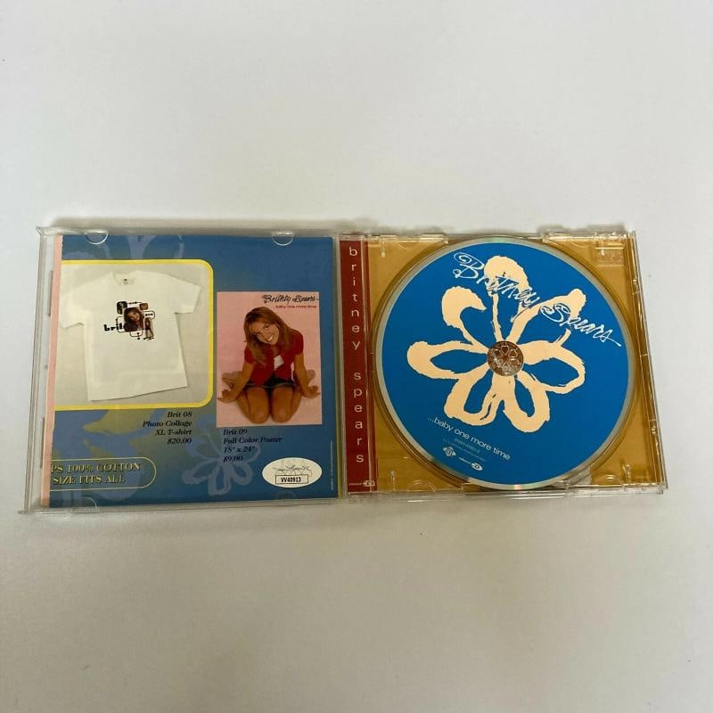 Britney Spears Signed 1998 First Album Baby One More Time Music CD JSA COA - 4