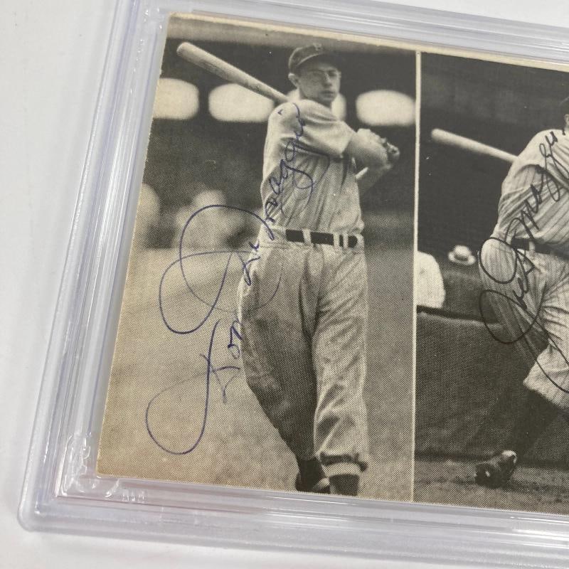 Joe Dimaggio Vince Dimaggio Dom Dimaggio Signed 1970's TCMA Postcard PSA DNA - 3