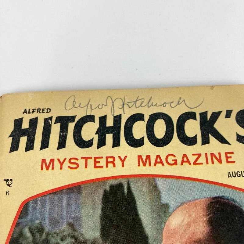 Alfred Hitchcock Signed 1958 Mystery Magazine Book JSA COA - 3