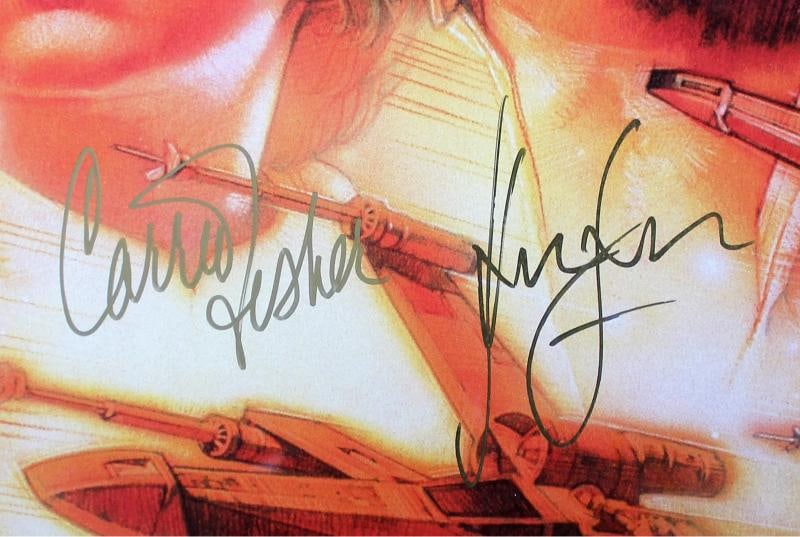 Harrison Ford, Carrie Fisher & Mark Hamill Signed 24x36 1997 Movie Poster (Beckett LOA) - 2