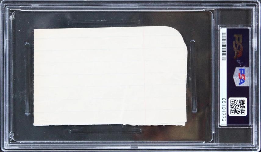 Walt Disney Authentic Signed 2.75x4.25 Cut Signature (PSA) - 2