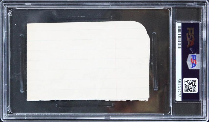 Walt Disney Authentic Signed 2.75x4.25 Cut Signature (PSA) - 7