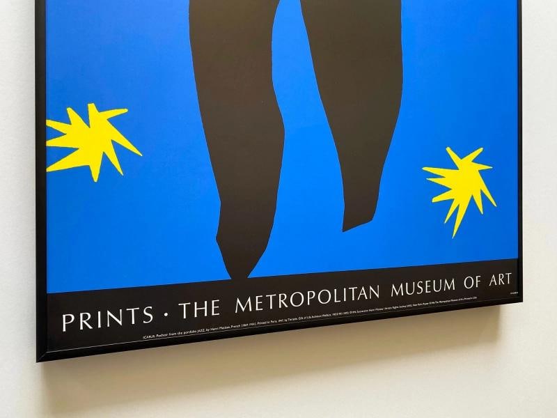 HENRI MATISSE RARE 1996 LITHOGRAPH PRINT FRAMED MUSEUM POSTER " ICARUS " 1947 - 7