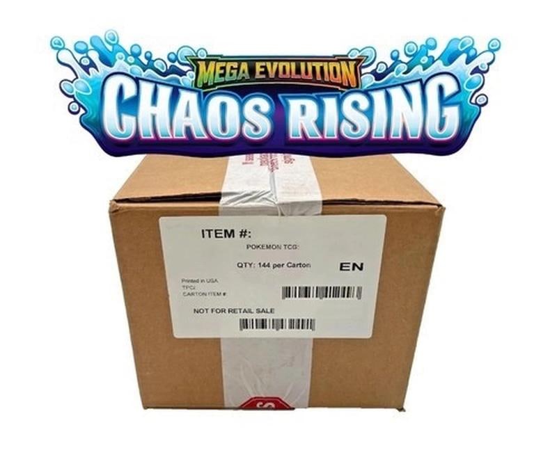 Pokemon Chaos Rising (ME04) Sleeved Packs Factory Sealed Case (144 PACKS): Condition: New/Factory Sealed: A brand-new, unused, unopened, undamaged item (including handmade items). See ... Read moreabout the conditionNew/Factory Sealed: A brand-new, unused, unopened,