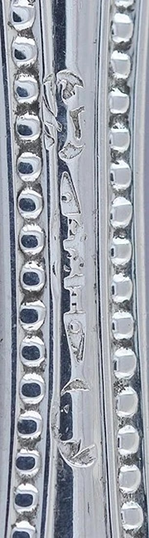 6 Rare c1855 Antique American Coin Silver Beaded Lobster Nut Picks - 4