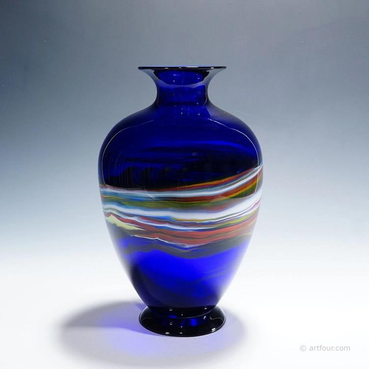 Art Glass Vase by Gianni Versage for Vetreria Archimede Seguso ca. 1990s - 3