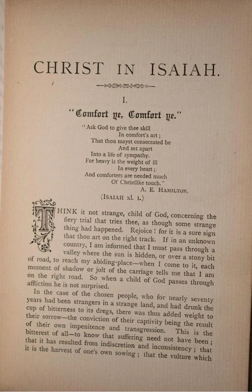 F B Meyer / c.1880 Christ in Isaiah by F.B Meyer Signed by Author Spurgeon - 4