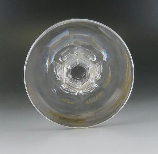 8 Gilded Crystal Glass Val St Lambert Danse de Flore Champagne Saucers/Goblets - 6