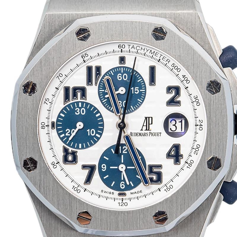 Audemars Piguet Royal Oak Offshore 26170ST Crocodile Steel White Auto 42mm - 2