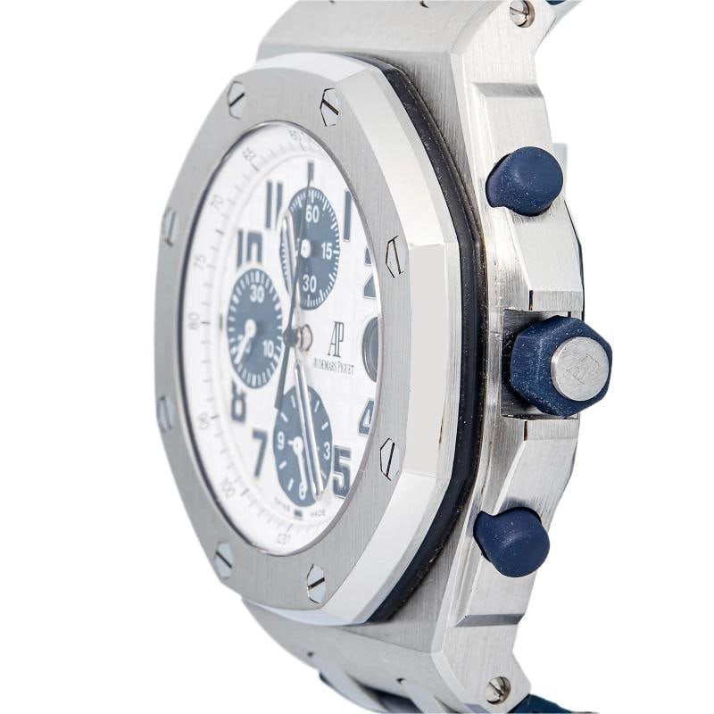 Audemars Piguet Royal Oak Offshore 26170ST Crocodile Steel White Auto 42mm - 3