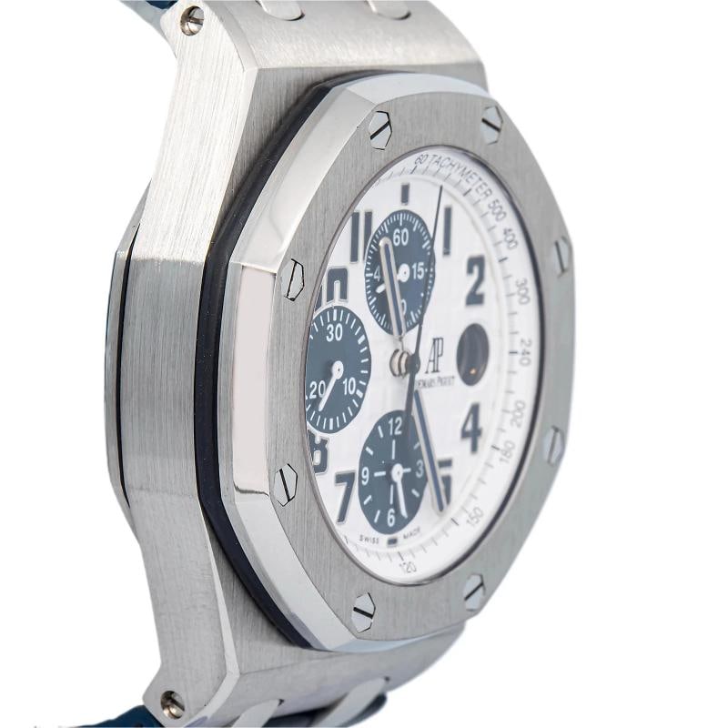 Audemars Piguet Royal Oak Offshore 26170ST Crocodile Steel White Auto 42mm - 4