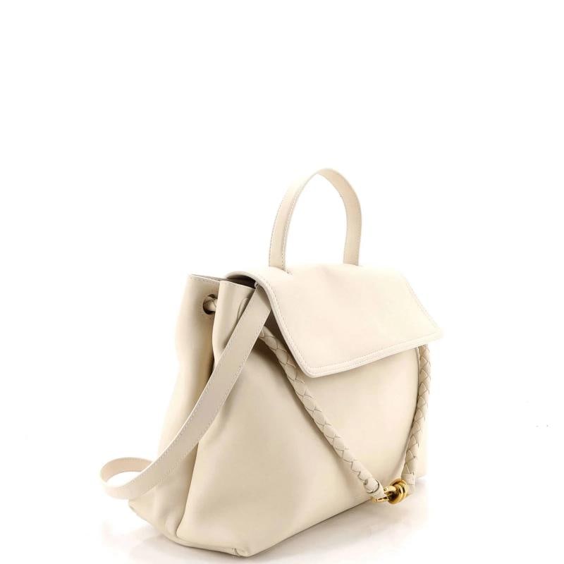 Bottega Veneta Ciao Ciao Top Handle Bag Leather with Intrecciato Detail Medium - 2