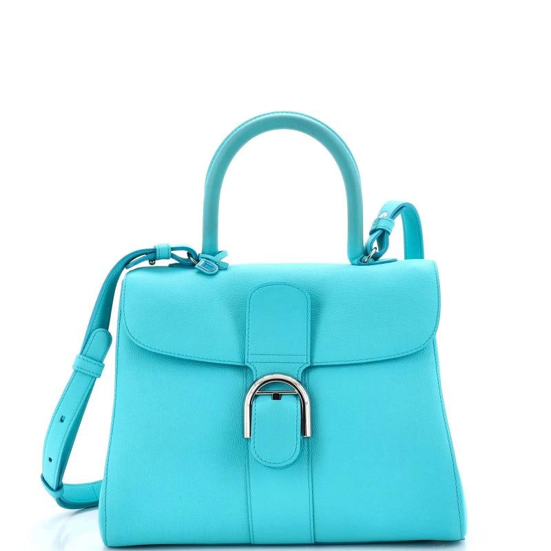 Delvaux Brillant Top Handle Bag Leather MM: Accessories: Dust Bag, Charms, With Strap Measurements: Handle Drop 4.5", Height 8.5", Width 11", Depth 6", Strap Drop 14.5-20". Condition: Pre-owned - Excellent,Brand: Delvaux,Exterior Material: