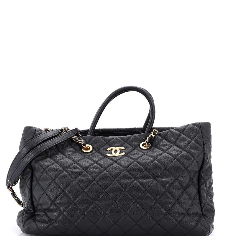 Chanel Coco Handle Shopping Tote Quilted Caviar Large (1 of 8)