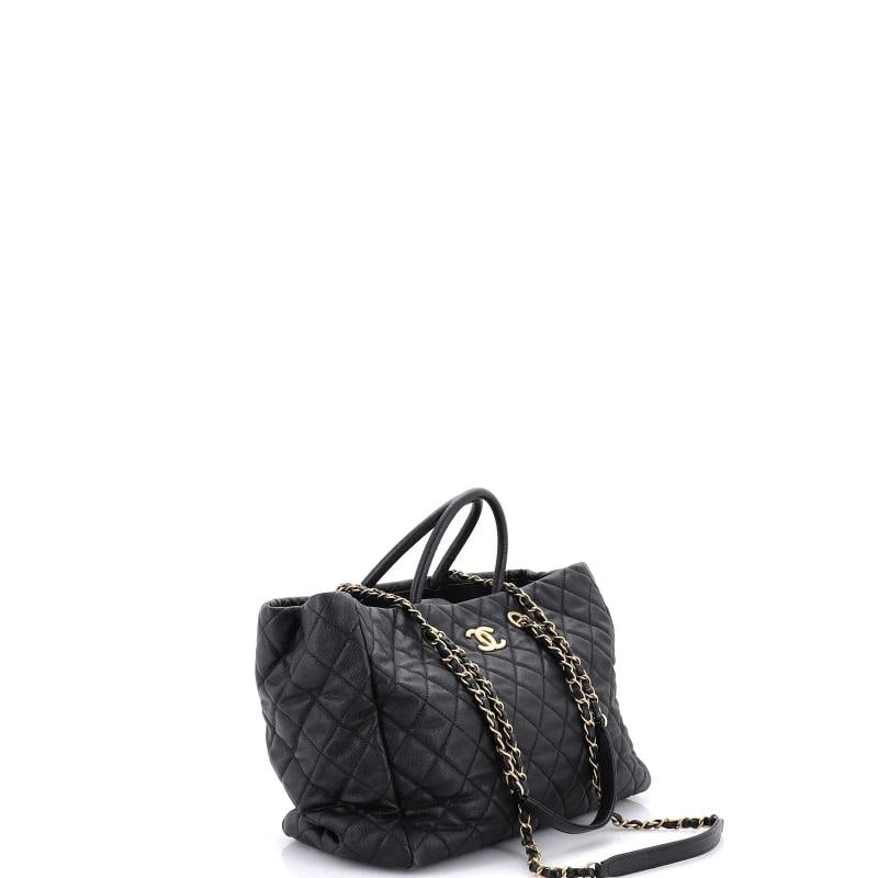 Chanel Coco Handle Shopping Tote Quilted Caviar Large - 3
