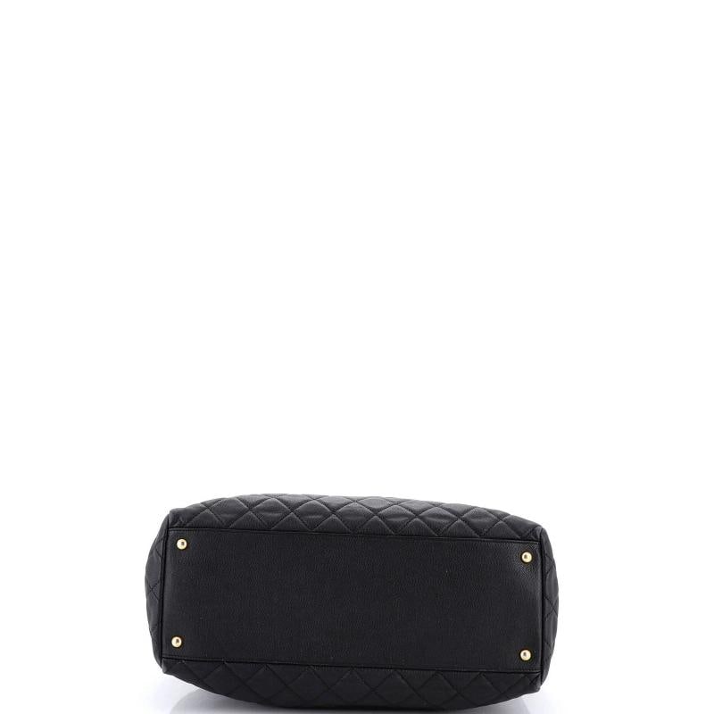 Chanel Coco Handle Shopping Tote Quilted Caviar Large - 5