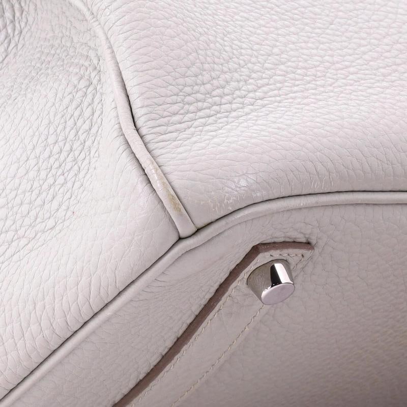 Hermes Birkin Handbag Grey Togo with Palladium Hardware 35 - 8