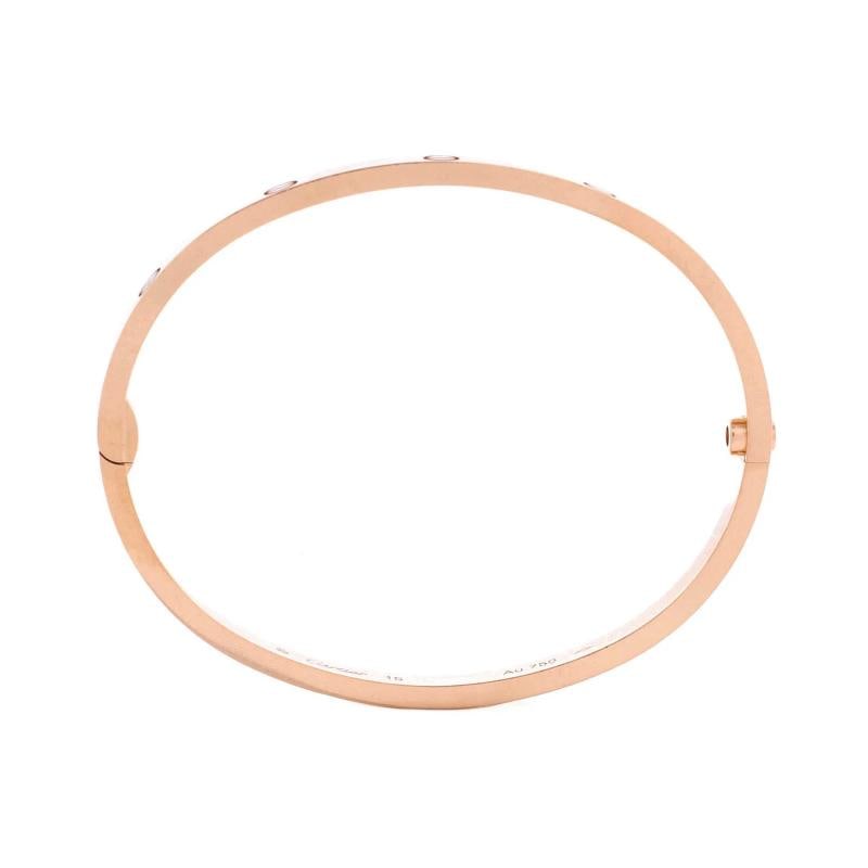 Cartier Love Bracelet 18K Rose Gold Small - 3