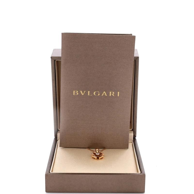Bvlgari Fiorever Pendant Necklace 18K Rose Gold with Diamonds - 2