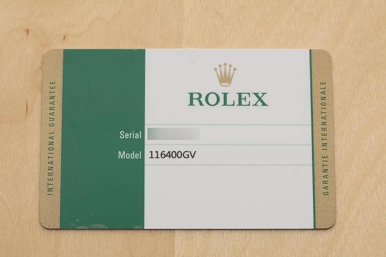 2016 CARD ROLEX MENS MILGAUSS 116400GV 40MM Z-BLUE GREEN STAINLESS STEEL WATCH - 6