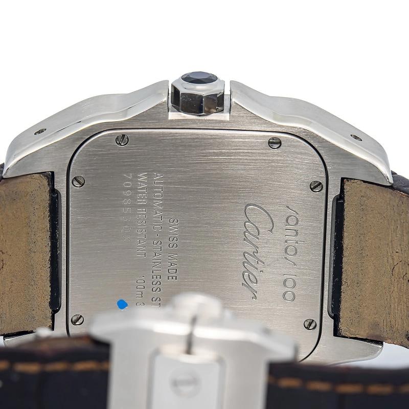 Cartier Santos 100 W20073X8 Stainless Steel Auto Silver Dial Men's Watch 38mm - 6