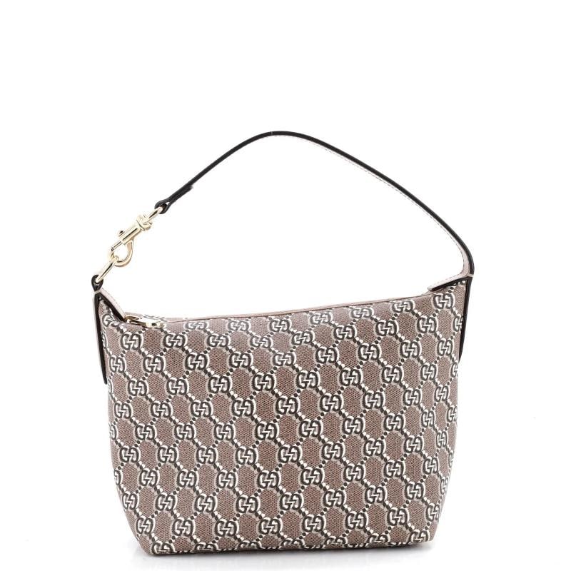 Gucci Ophidia Zip Shoulder Bag GG Shadow Coated Canvas Super Mini: Condition: Pre-owned - Excellent,Brand: Gucci,Exterior Material: Canvas Coated,Style: Hobos,Exterior Color: Brown,Department: Women,Size: Super Mini Condition: Great. Exterior: minor corner wear, mino