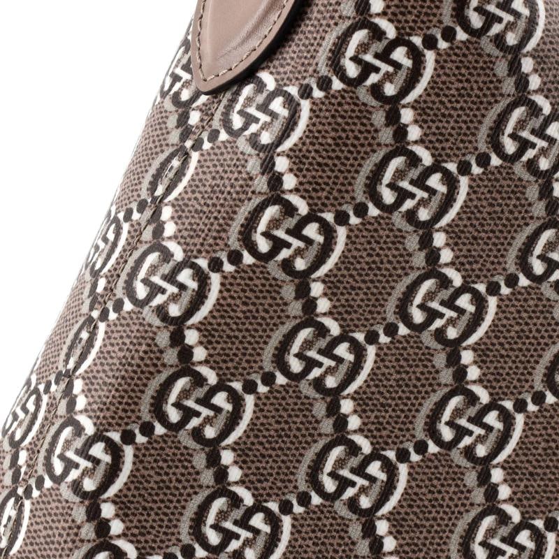 Gucci Ophidia Zip Shoulder Bag GG Shadow Coated Canvas Super Mini - 6
