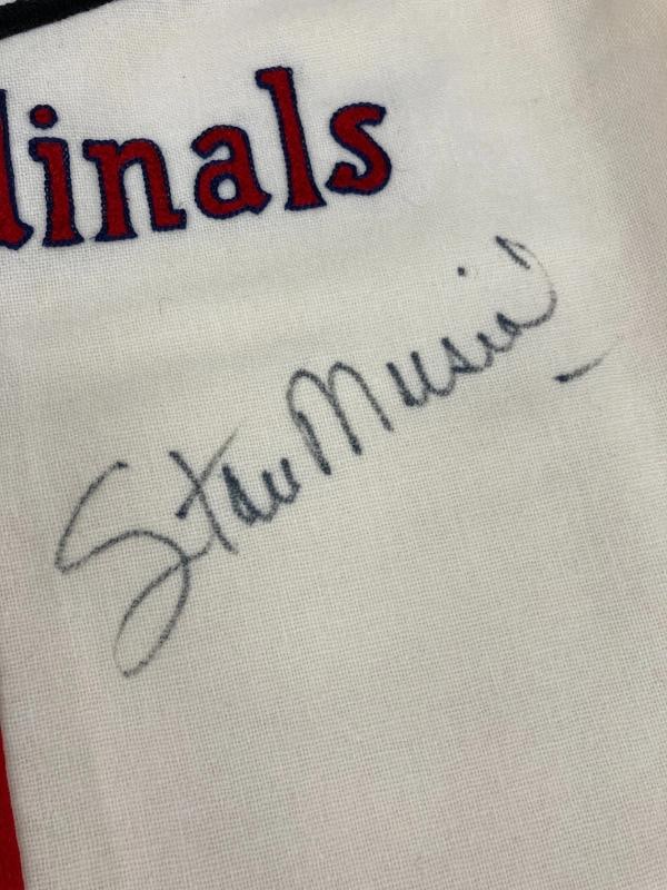 Stan Musial Signed St. Louis Cardinals Mitchell & Ness Jersey Beckett COA - 3