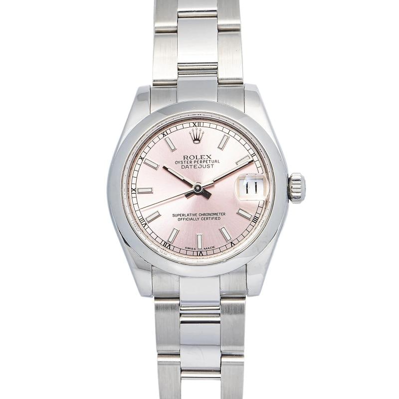 Rolex Datejust 31 178240 Card Oyster Stainless Steel Pink Automatic 31mm: Case Size 31mm Wrist Fit 5.5 Inches Box No Papers Yes Condition Ã¢â‚¬â€ Pre Owned Full Specifications Brand Rolex Model Datejust 31 Reference 178240 Serial