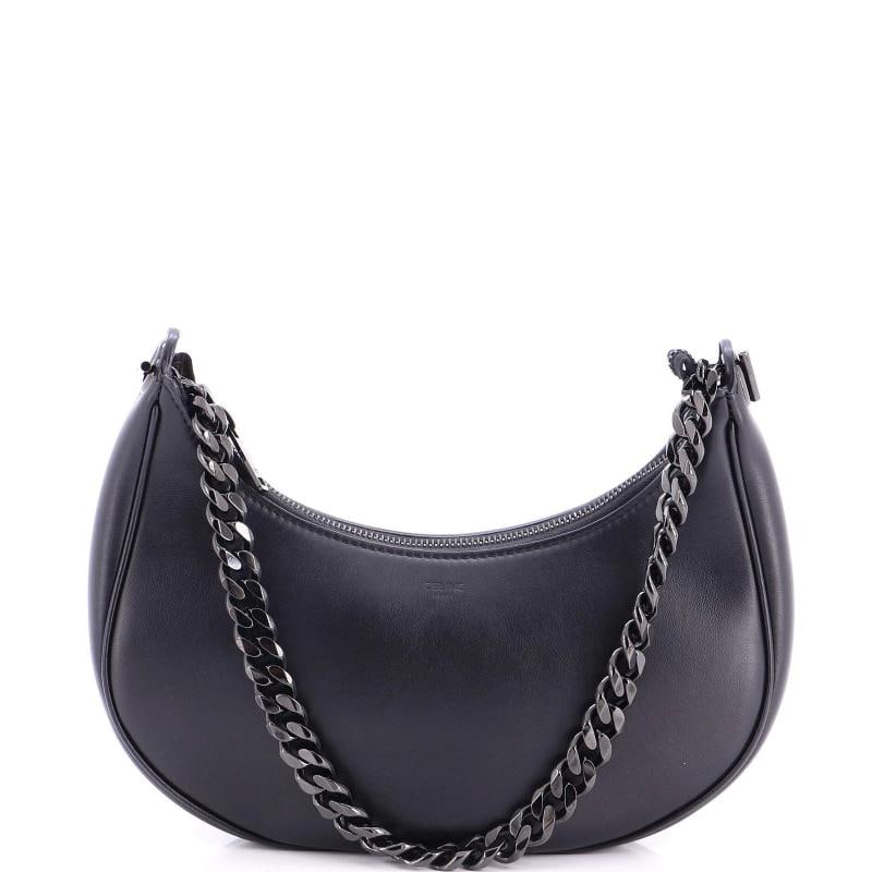 Celine Ava Chain Bag Leather Medium: Condition: Pre-owned - Good,Brand: Celine,Exterior Material: Leather,Style: Hobos,Exterior Color: Black,Department: Women,Size: Medium,Accessories: With Strap Estimated Retail Price: $2,450