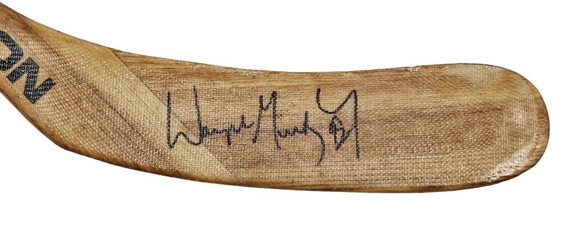Wayne Gretzky Signed Game Used 1995-96 Easton Hockey Stick Kings Beckett - 2