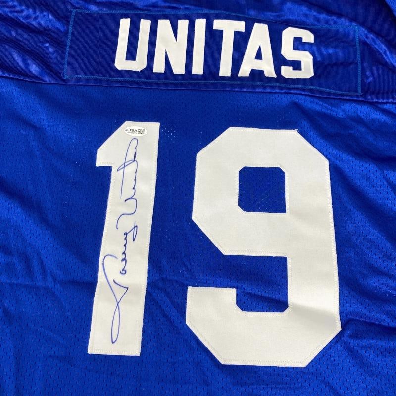 Johnny Unitas Signed Baltimore Colts Jersey JSA COA - 4