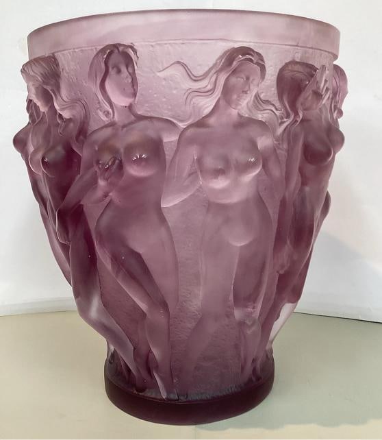 Lalique Style Crystal Nude Purple Girls H10Ã¢â‚¬Â? Heavy Art Glass 11 - 3