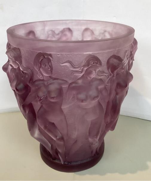 Lalique Style Crystal Nude Purple Girls H10Ã¢â‚¬Â? Heavy Art Glass 11 - 4