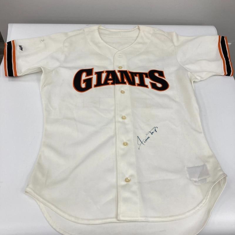 Willie Mays Signed San Francisco Giants Rawlings Game Model Jersey Beckett COA - 2