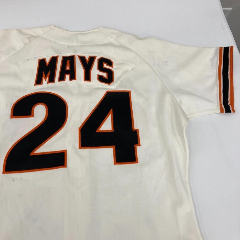 Willie Mays Signed San Francisco Giants Rawlings Game Model Jersey Beckett COA - 9