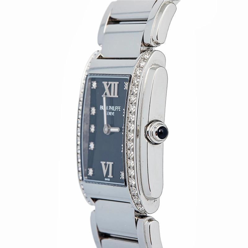 Patek Philippe Twenty 4 4910/10A-010 Bracelet Steel Black Index Quartz 25mm - 3