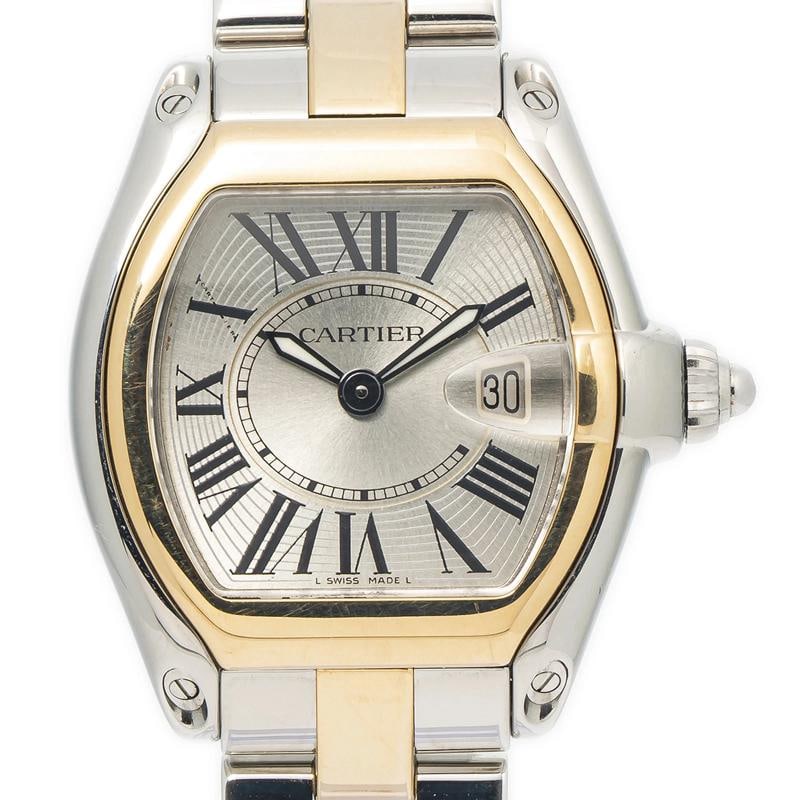 Cartier Roadster W62026Y4 Bracelet Stainless Steel Silver Roman Quartz 29mm: Case Size 29mm Wrist Fit 6 Inches Box No Papers No Condition Ã¢â‚¬â€ Pre Owned Full Specifications Brand Cartier Model Roadster Reference W62026Y4 Gender