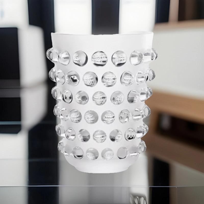 lalique Style Crystal Mossi Clear VaseH8Ã¢â‚¬Â? Maker Unknown Art Gla - 5