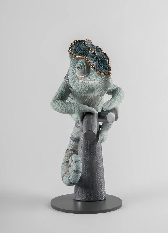 NEW LLADRO CHAMELEON FIGURINE #9564 BRAND NIB BEAUTIFUL WILD METALLIC - 4